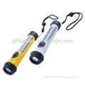 LED Plastic Solar Rechargeable Flashlight Torch